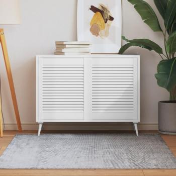 White Solid Pine Louvered Door Kit – 2 Units, 61.5x49.4 cm