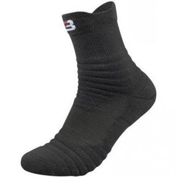 Calcetines de baloncesto multicolor para hombres, compresión de algodón, suela de toalla, perfectos para ciclismo y deportes exteriores