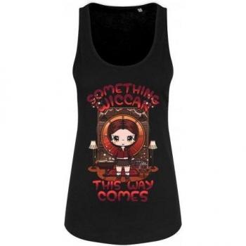 Mio Moon Women's Something Wiccan This Way Comes Vest Top L black/red
