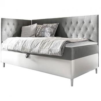 Lit Tapisserie Faux Cuir 90x200