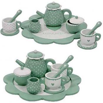 Littel Dutch Mint‑Teeservice in Holzoptik