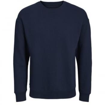 Sweat-shirt basique à col rond homme bleu marine