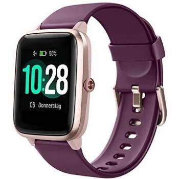 LetsFit Herren‑Smartwatch – 1,3″ Touchscreen, Schrittzähler, Schlaftracking, IP68