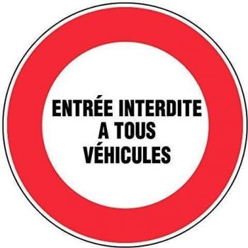 Anuncio de No Pasar para Automóviles