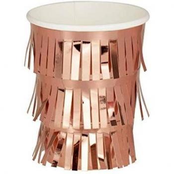 Ginger Ray Rose Gold Fringe Cup Set