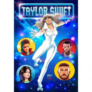 Female Force Taylor Swift Dazzler Homage Variant with Travis Kelce
