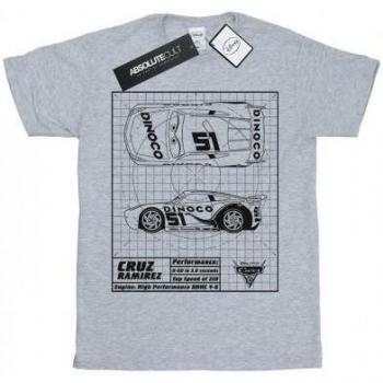 Camisa de algodón con plano del auto de Cruz Ramirez para niñas