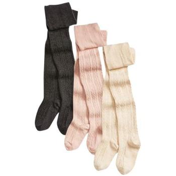 Next Strumpfhosen im 3er-Pack in Grau/Pink/Creme