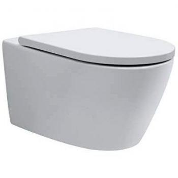 Bernstein Spülrandloses Wand-WC B-8030R Weiß mit Nano-Beschichtung und Softclose-Deckel