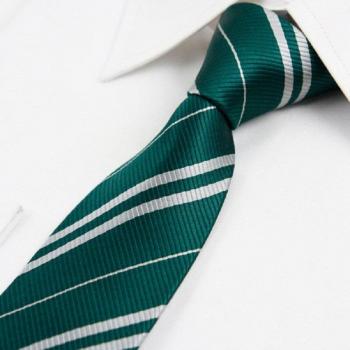 Verrotten Striped Tie – Marine Gelb Grün, Männermodell