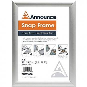 Anodised Aluminium A4 Snap Frame