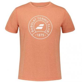 Camiseta Babolat de Manga Corta para Ejercicio Naranja