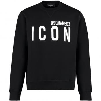 Dsquared2 Men's Cotton Sweatshirt in Black Color 965