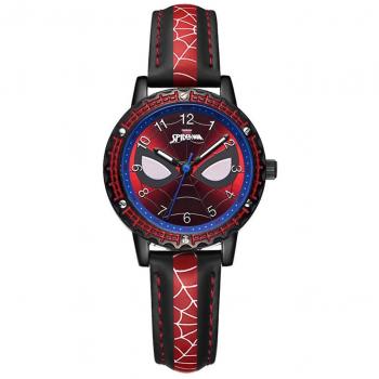 Reloj de Niños Spiderman Rojo y Negro