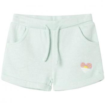 Light Mint Kids' Shorts with Drawstring 128