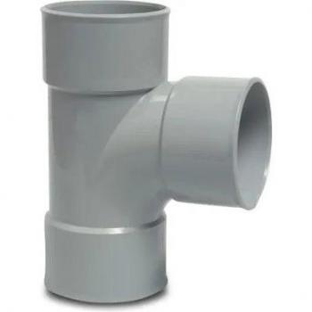 Vortex 200 mm Grey PVC‑U Drainage T‑Piece – Glue Socket