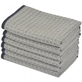 Chiffons de nettoyage microfibre doux et lavables 30cm x 30cm 6 pack