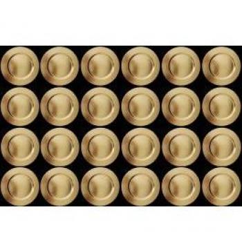 Sottopiatti Circolari Oro 33cm per Decorazione Natalizia