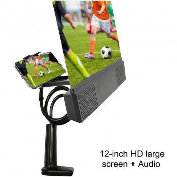 Lupa de pantalla de 12 pulgadas con altavoz para móvil, DJA99