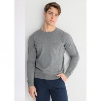 Pull homme gris en maille Lois Jeans (3XL)