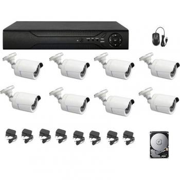 Sistema VideoHouse 8x5MP AHD con DVR 16CH HD 1TB