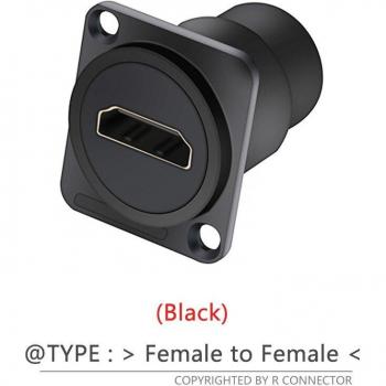 Conector HDMI hembra tipo D para chasis, 1 unidad