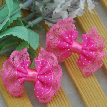 20Pcs Lace Ribbon Flower Applique for Weddings