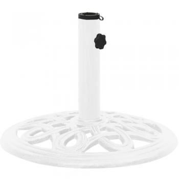Pied de Parasol Blanc 40x40x32 cm en Fonte