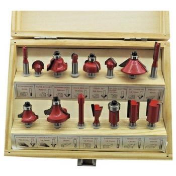 Lot de 15 Outils de Rainurage en Bois 6,35 mm