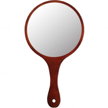 Versatile Handheld Makeup and Haircut Mirror with Handle for Home and Salon