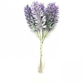 Ensemble de fleurs de lavande artificielles 6 pièces
