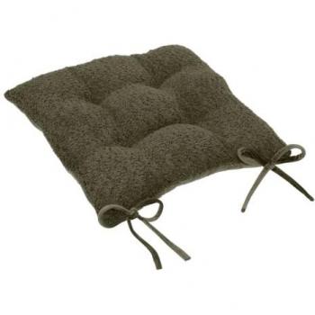 Coprisedia soana bouclette khaki verde 38x38cm