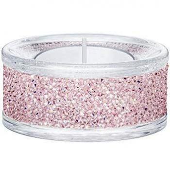 Portacandele Shimmer Rosa di Swarovski