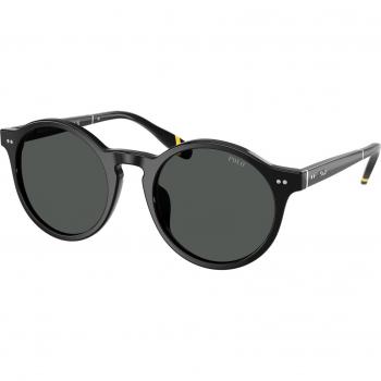 Gafas de Sol Polo Ralph Lauren PH4204U 538587 Acetato Negro Gris Pantos 50mm para Hombre