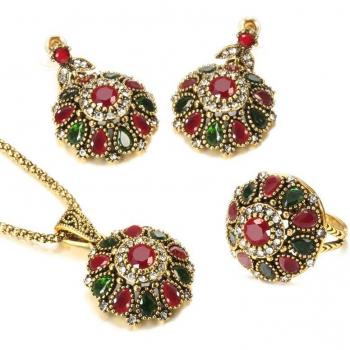 Set Joyería Cristal Étnico
