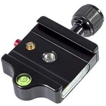 Sirui MP-20 Schnellwechselbasis (Alu, 1.4 Zoll und 3.8 Zoll, 78 x 56 mm, 78 g) schwarz