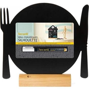 Silhouette Ardoise ''Assiette'' Securit
