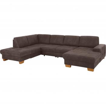 Braunes Sofa Puccini mit Federkern