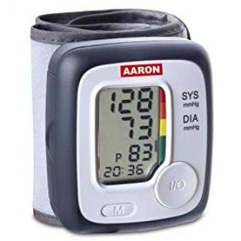 Tensiometro Digital de Muñeca Aaron con Memoria para 80 Mediciones y Tecnología de Medición Ascendente