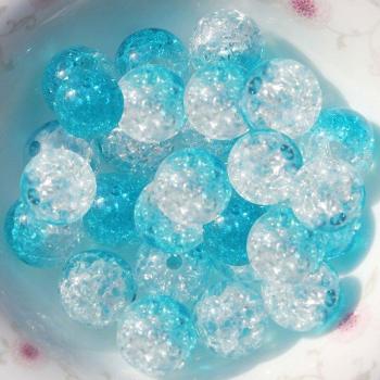 50PCs 10 Colors Acrylic Round Spacer Beads 8mm for Home Decor