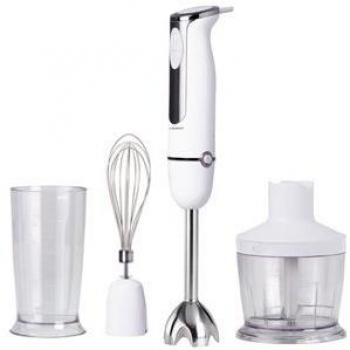 Batidora 600W en Acero Inoxidable con Contenedor y Accesorios