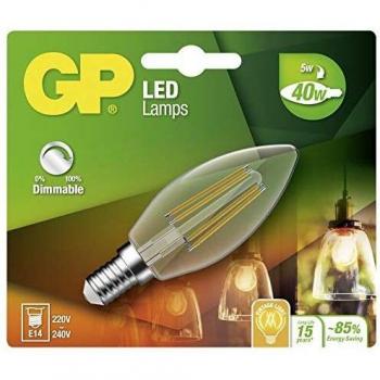 Luz LED E14 2W Blanco Cálido 14 x 12 x 3,5 cm