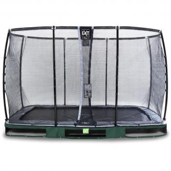 EXIT Inground Trampoline 244 × 427 cm – Green Edition, Deluxe Safety Net