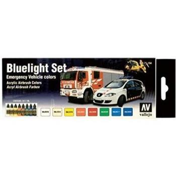 VALLEJO Blaulicht Farbset 8x17 ml