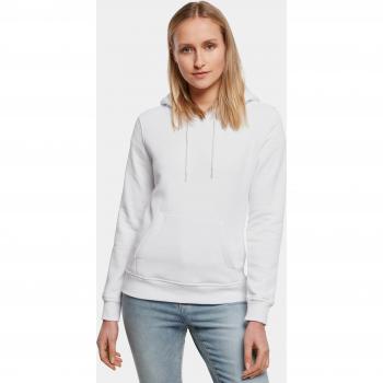 Build Your Brand Felpa Cappuccio Heavy White XS