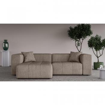Ecksofa “Eriz” (L‑Form Bouclé) – Home Affaire, grau Taupe