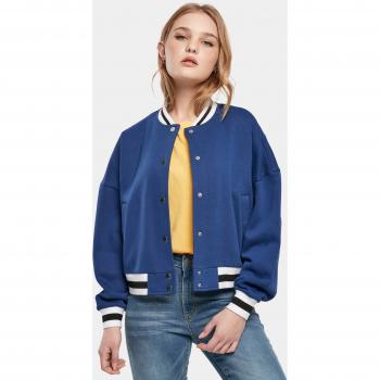 Giacca bomber oversized space blue