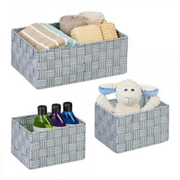 Set of 3 Woven Storage Baskets
