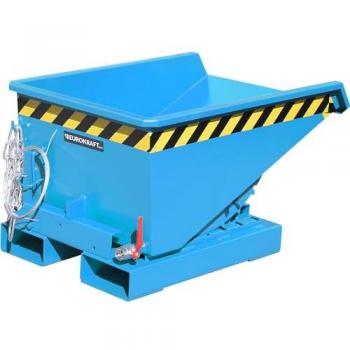 Mini réceptacle basculant type EXPO-E 275, capacité 0,275 m³, jusqu'à 750 kg, bleu clair RAL 5012