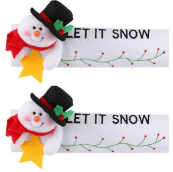 Protector de mango navideño para electrodomésticos